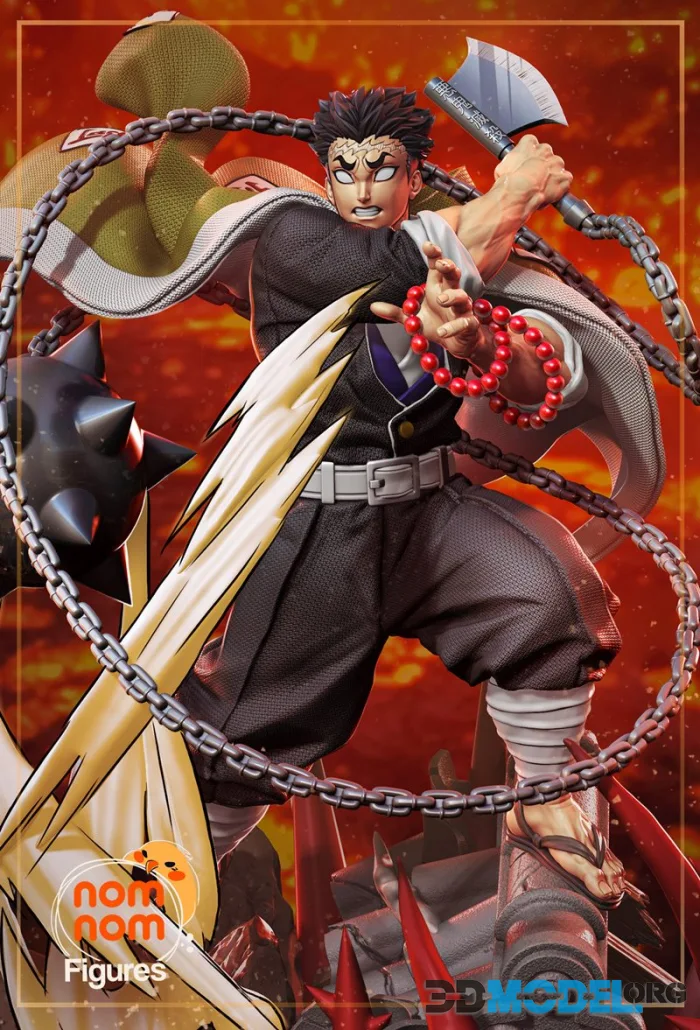 Nomnom Figures - Gyomei Demon Slayer – Printable
