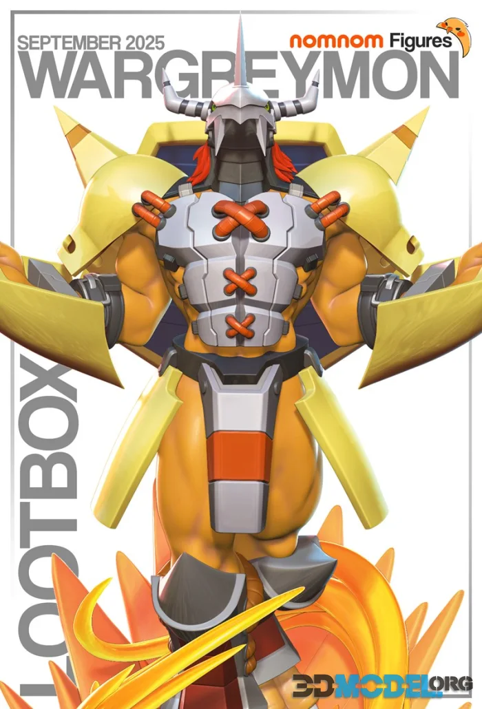 Nomnom Figures - Wargreymon - Digimon – Printable
