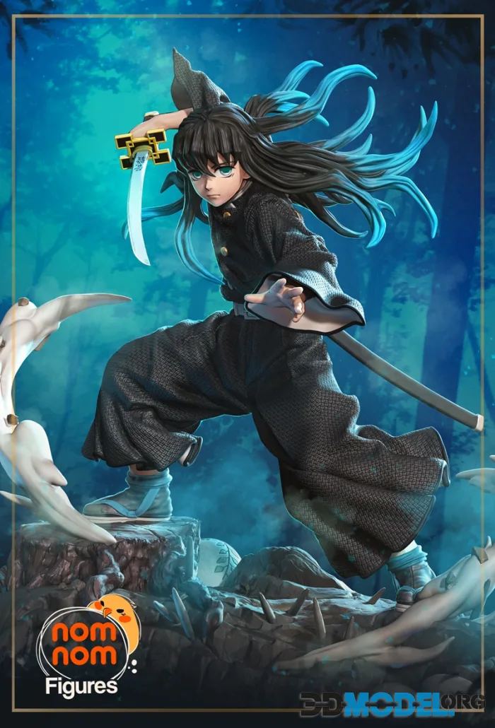 Nomnom Figures - Muichiro - Demon Slayer – Printable