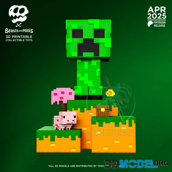 Creeper Mini - Beasts and Minis – Printable