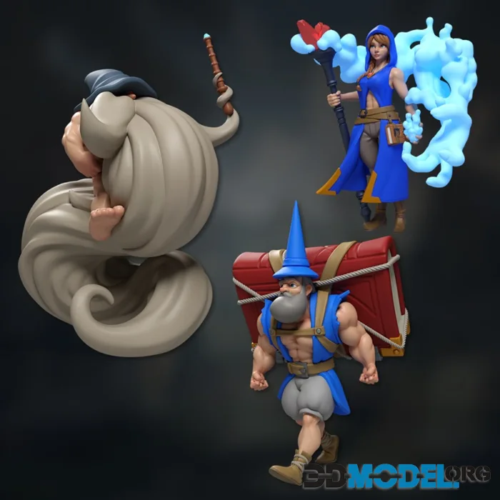 Built Bird - Brawny wizard pack – Printable