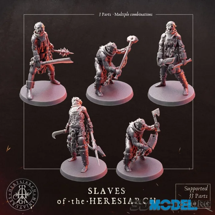 Heresiarch Miniatures - Slaves of the Heresiarch – Printable