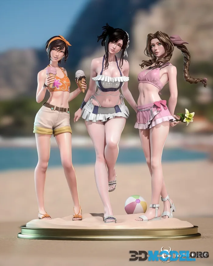 Nympha - FFVII Girls Diorama – Printable
