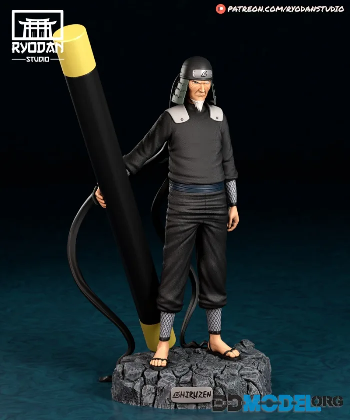 Ryodan Studio - Hiruzen Sarutobi - Naruto – Printable