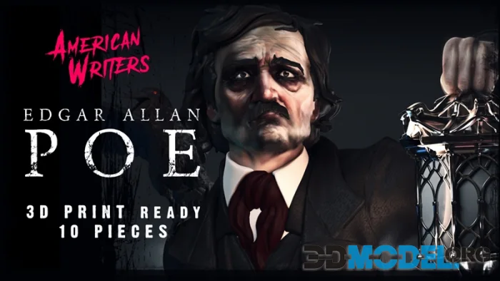 Edgar Allan Poe Statue – Printable