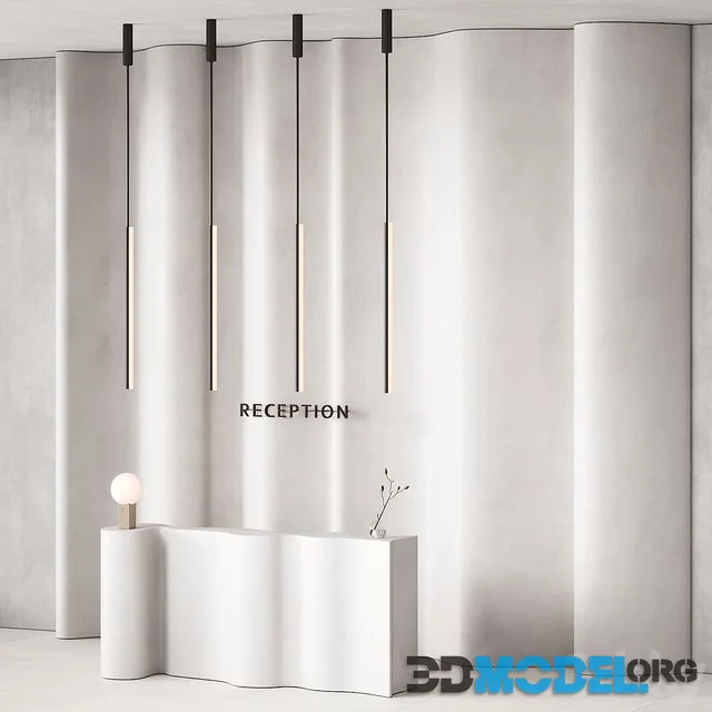 379 office furniture 17 reception desk 12 double wave with plant
