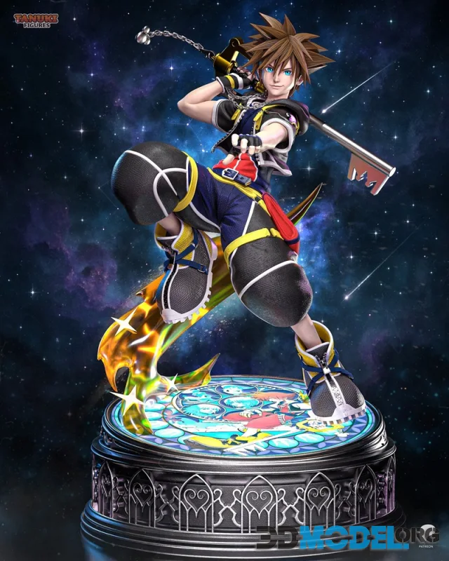 Tanuki Figures - Sora - Kingdom Hearts - Fullsize – Printable