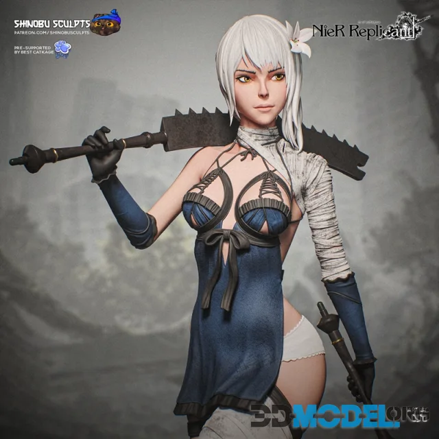 Shinobu Sculpts - Kaine NieR Replicant – Printable