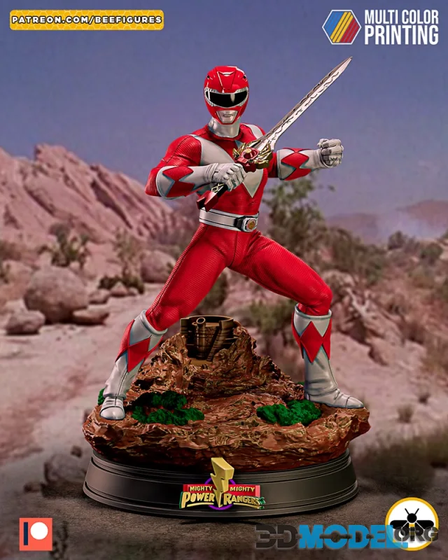 Bee Figures - Power Rangers Red – Printable