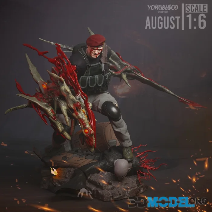 Yongblood Sculpture - Jack Krauser - Resident Evil 4 Remake – Printable
