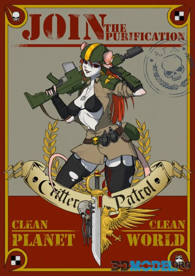 Poster ratirl for Critter Patrol – Printable