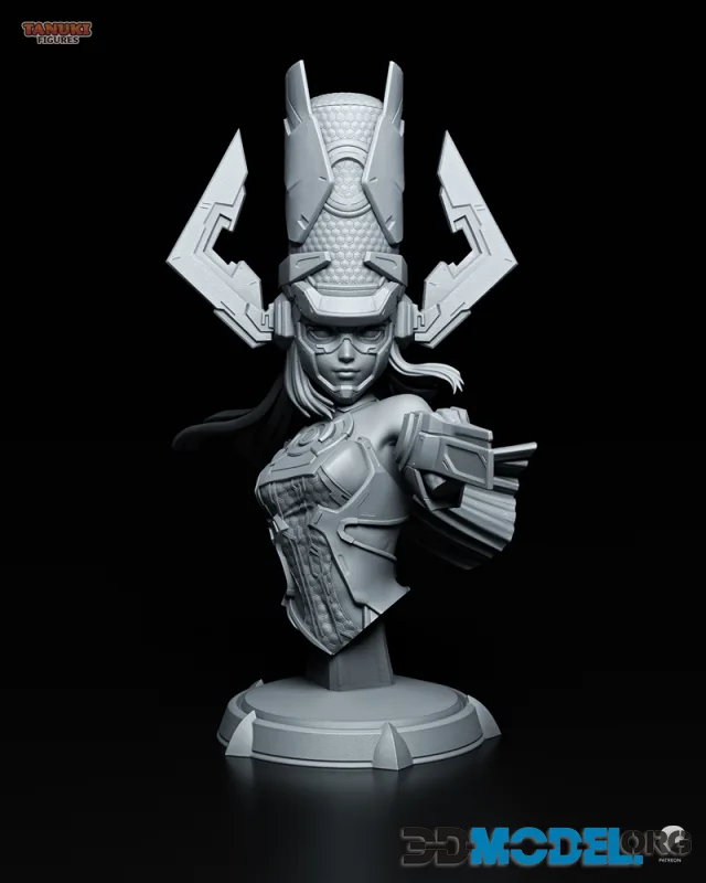 Tanuki Figures - Galacta Bust – Printable