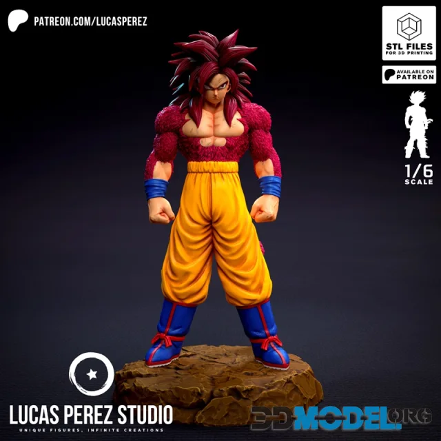 Lucas Perez - Son Goku Super Saiyan 4 Daima – Printable