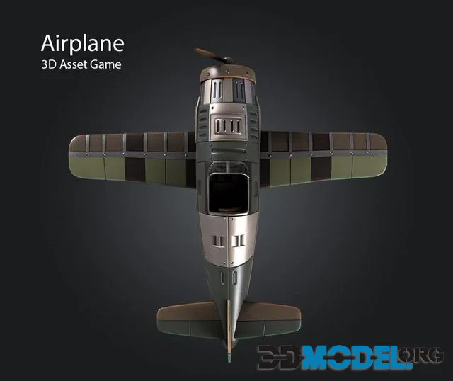Airplane 2 WW Low-poly (PBR)