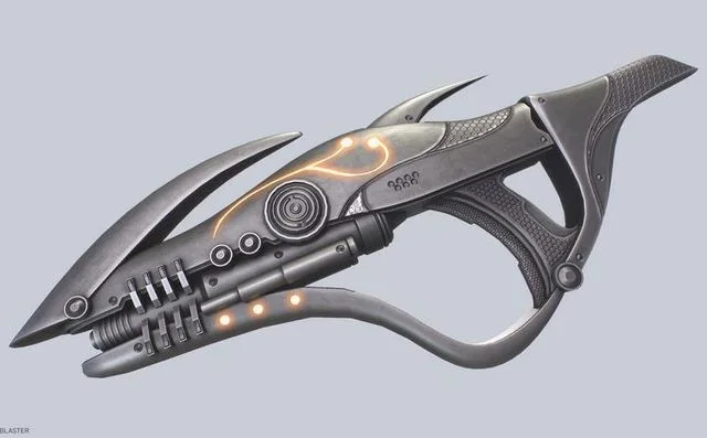 Alien blaster1 Low-poly (PBR)