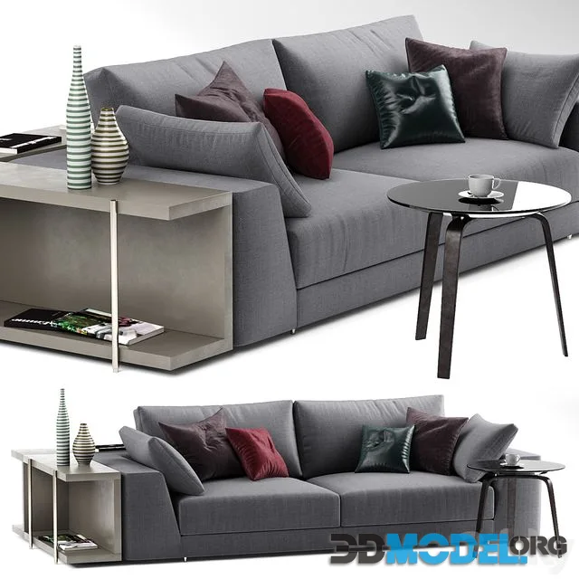Argo gray sofa AG002 by MisuraEmme