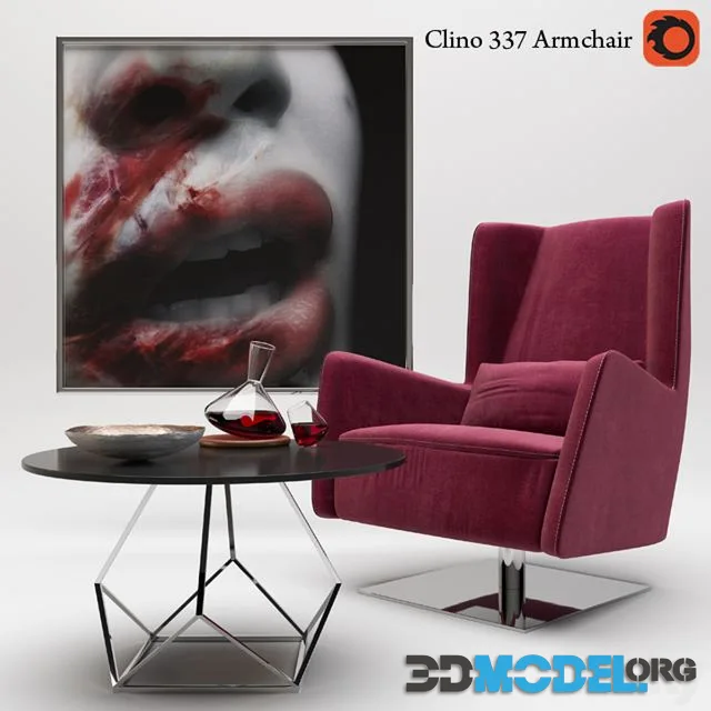 Armchair Clino 337 by IDP Italia and decor
