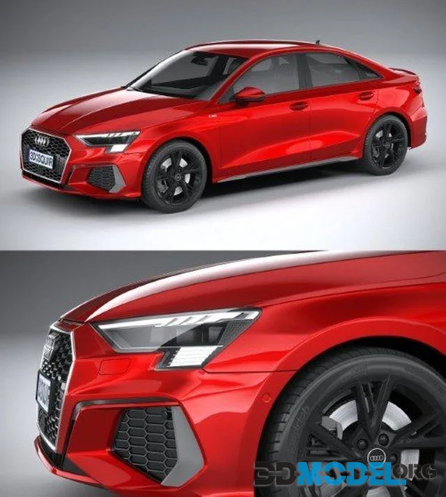 Audi A3 Sedan S-Line 2021 (PBR)