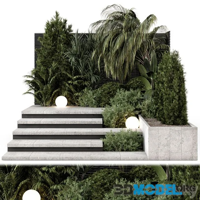 Backyard and Landscape Set Bush and Tree - Set 1761
