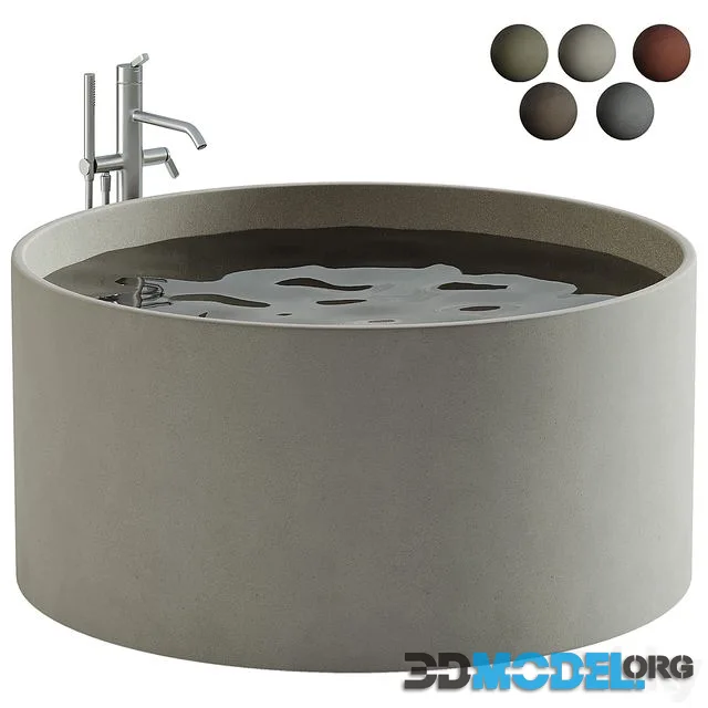 Bathtub Agape In-Out CEMENTO