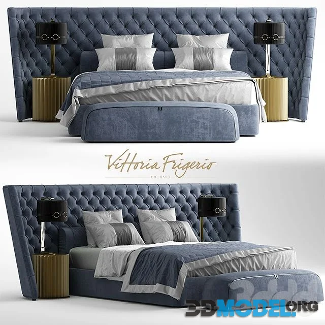 Bed vittoria frigerio MEDICI LARGE