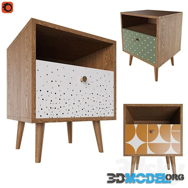 Bedside Table Berber