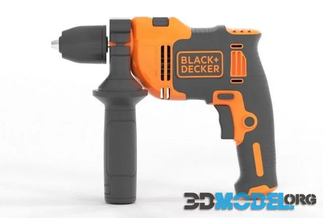 Black Decker Hammer Drill 710W with Case BEH710K QS (PBR)