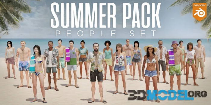 Blender - Summer Pack - People Set