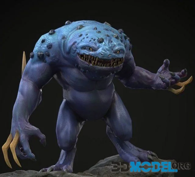 Blue Slaad Monster (PBR)