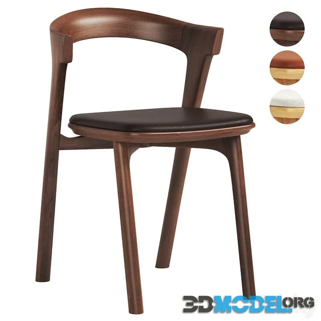 Bok Leather and Fabric Dining Chairs