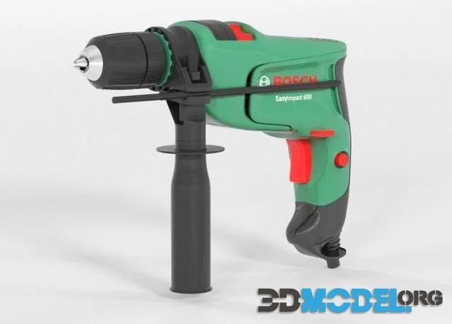 Bosch Electric Hammer Drill EasyImpact 600 Low-poly (PBR)