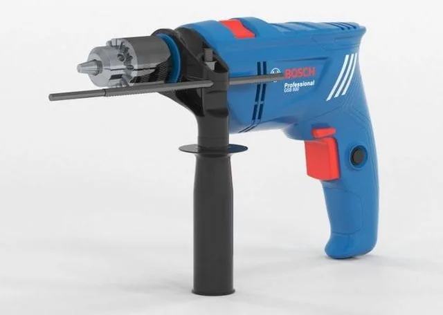 Bosch GSB 600 Corded Electric Impact Drill Low-poly (PBR)