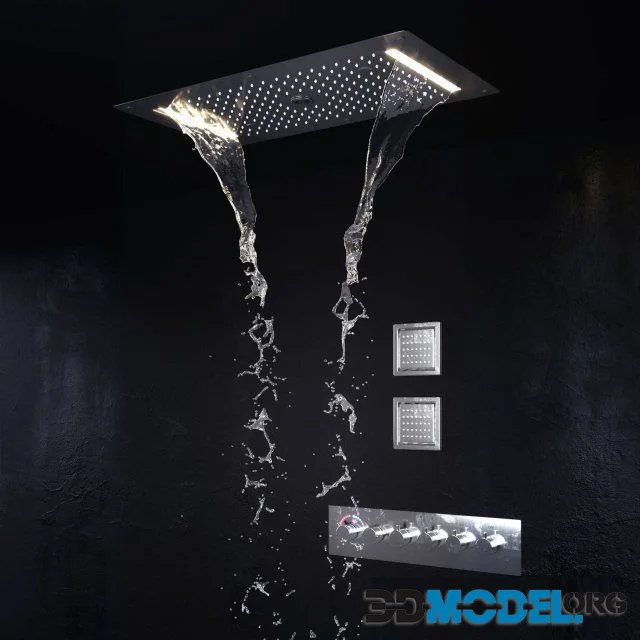 Built-in shower equipment