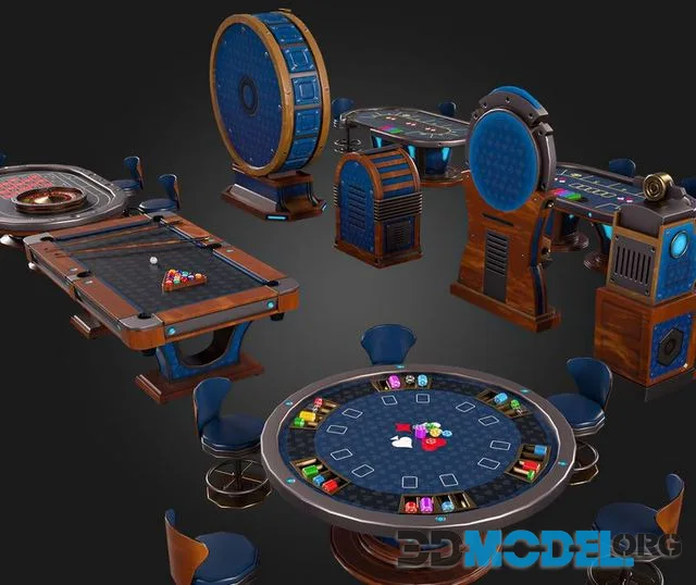 Casino Pack Low-poly (PBR)