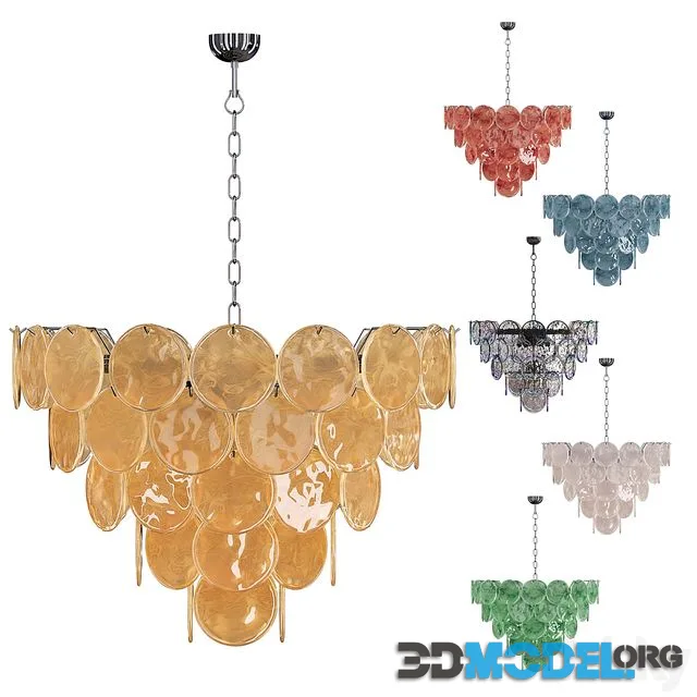 Chandelier Disk 57 murano lamp