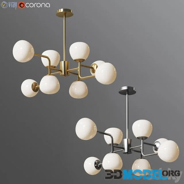 Chandelier Erich MOD221-PL-08-G Gold Chrome