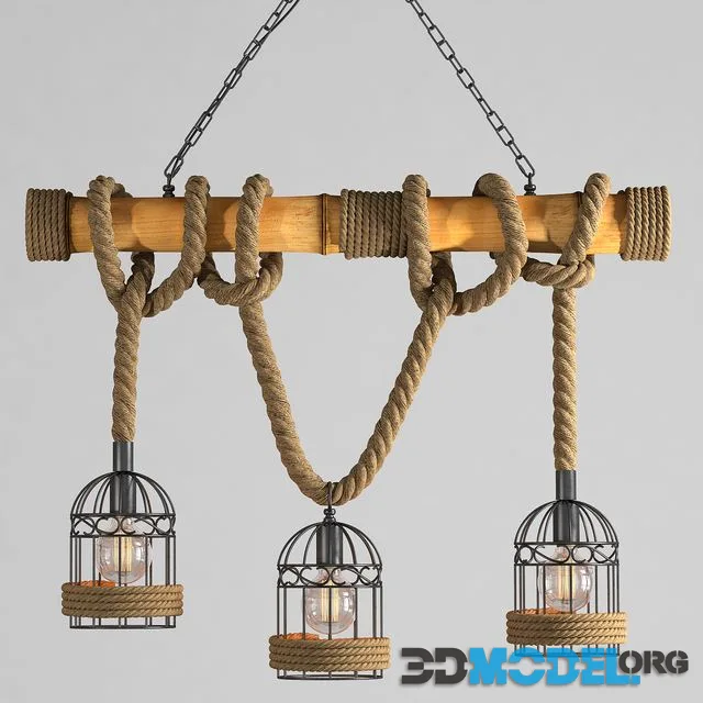 Chandelier Loft Rope Chandelier