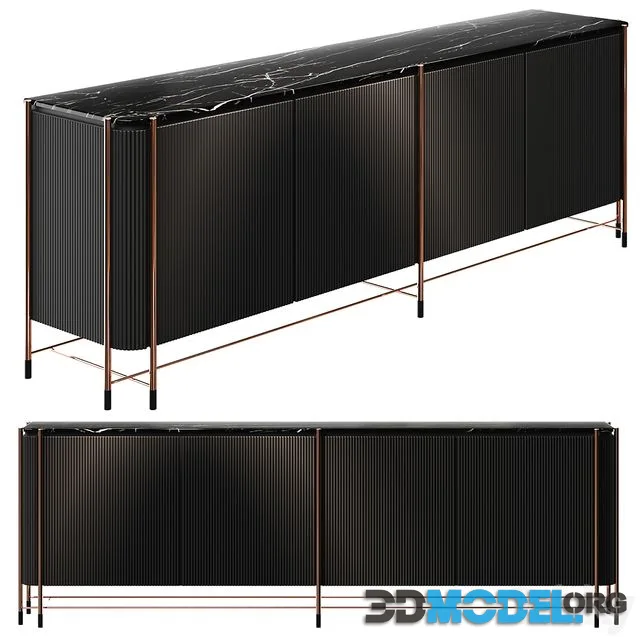 Chest of drawers Ebarza DALI SIDEBOARD WITH MARBLE TOP DALI-SIDE