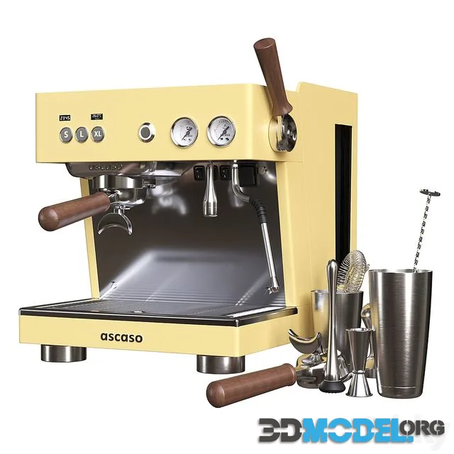 Coffee machine Ascaso and bar set