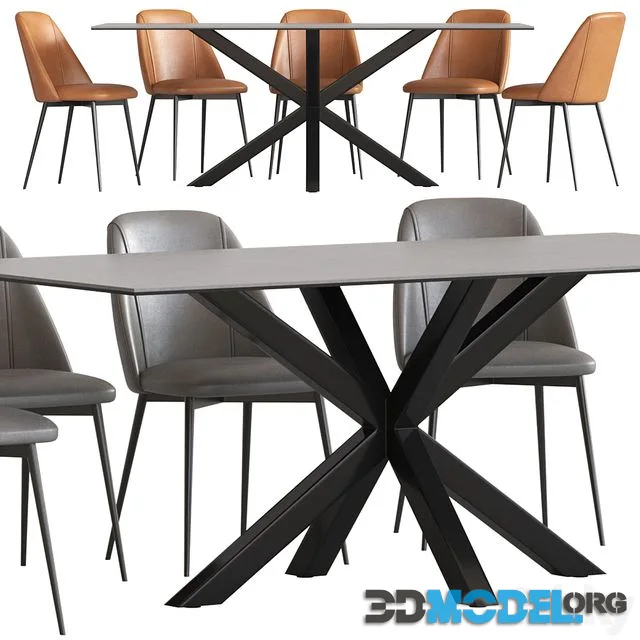 Cult Furniture Heaven 8 Seat Dining Table and Marco Chair