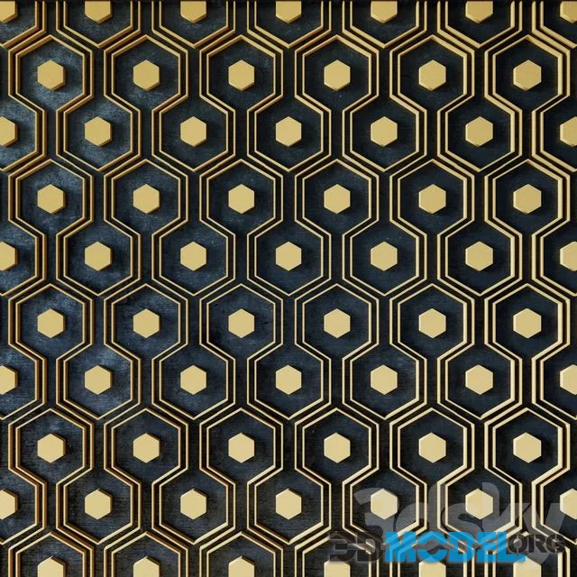 Decor for wall. Panel. 3D 03