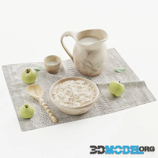 Decorative set Simple food