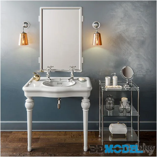 Drummonds – The Single China Windermere Vanity Basin