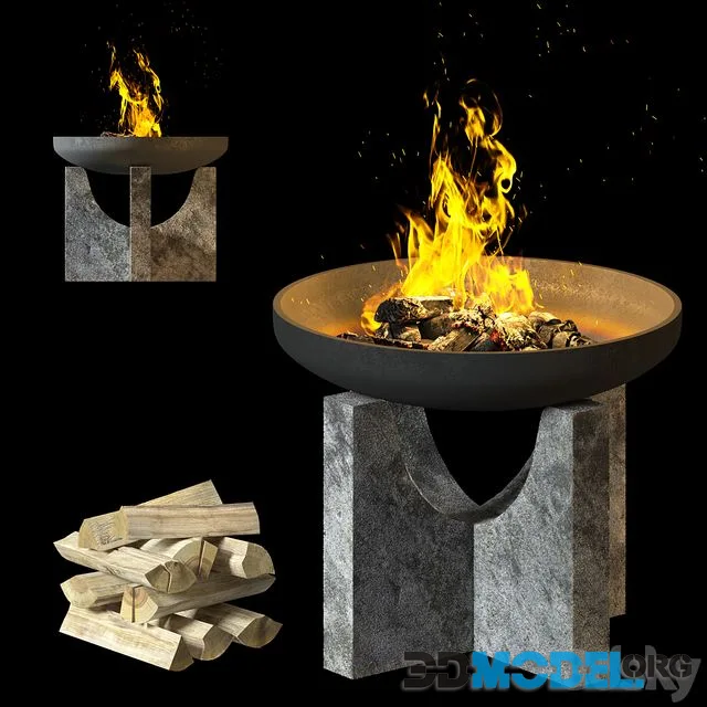 Fire Pit Concretika iron S80