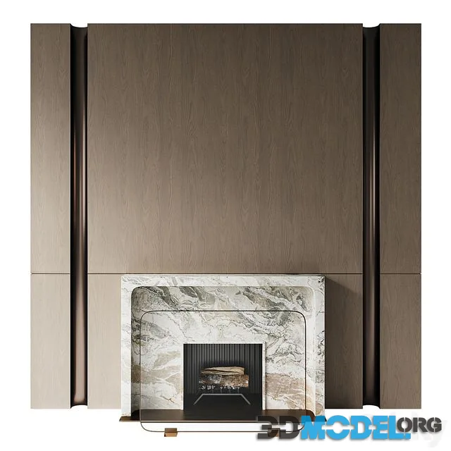 Fireplace with marble portal SIII3