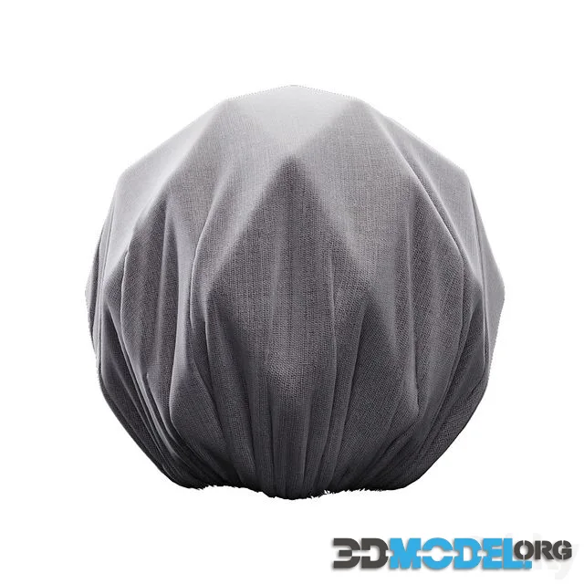 Floor Luminaire consisting of fabric stretched over a spherical frame