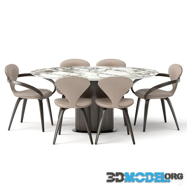 group with oval table apriori ST3 160x100 OM