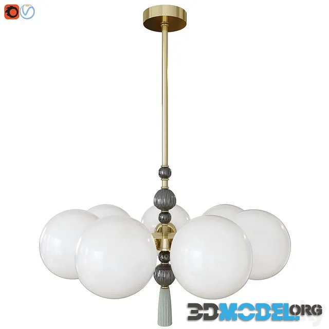Hanging chandelier Odeon Light 5405-7 PALLE