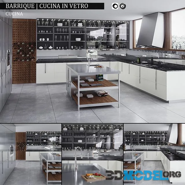 Kitchen Barrique Cucina in vetro