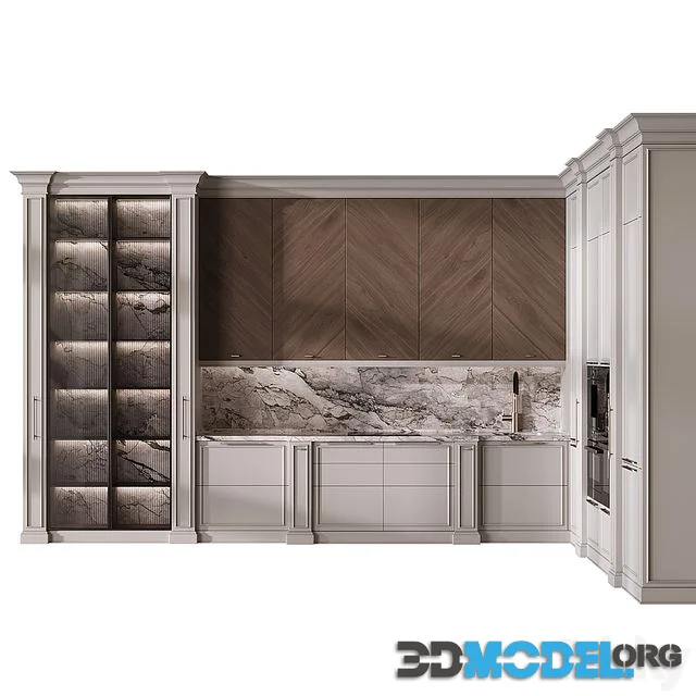 Kitchen in neoclassical style 82